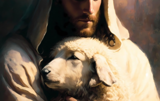 Jesus mit Schaf
